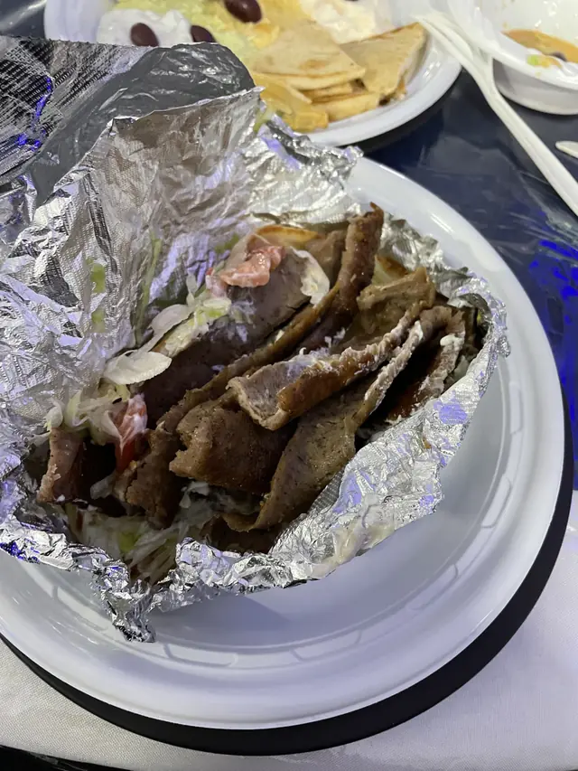 A gyro from the Gyro Tent