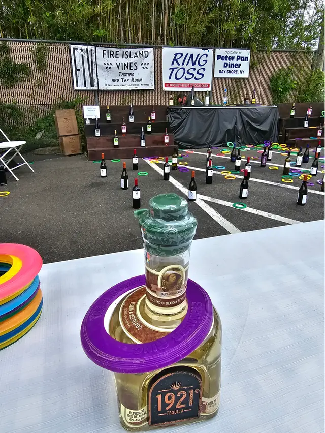 Ring Toss rings and bottles