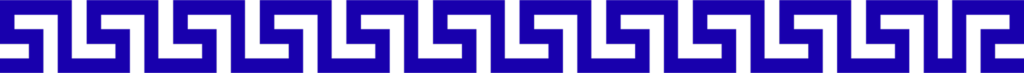 Greek key blue